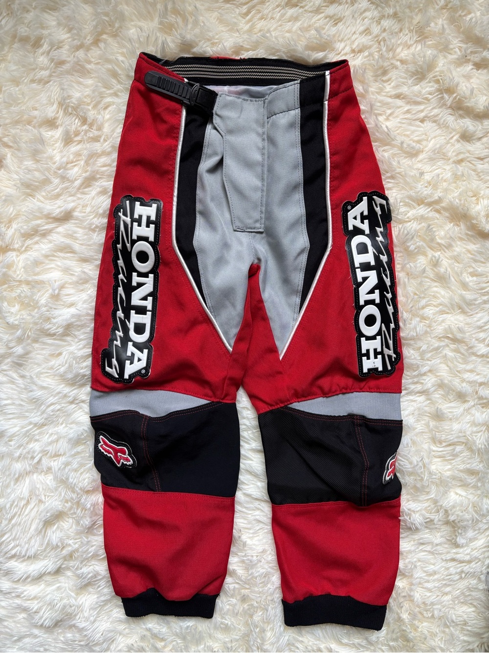 Fox Racing Honda Motocross Pants Size 22 Red Black MX Dirt Bike